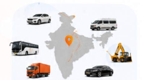India mobility network with cab, bus, truck, luxury and construction fleet