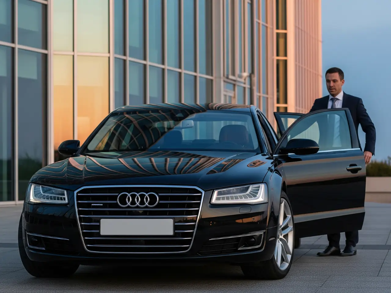luxury car on rent for corporate image