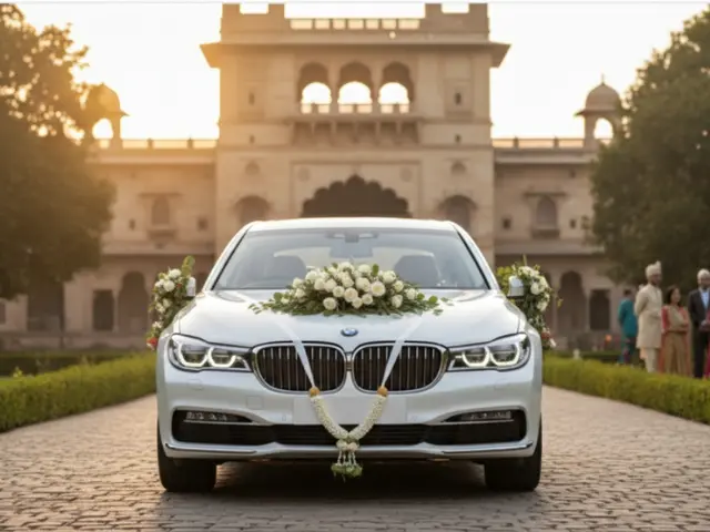 luxury car for wedding rent image