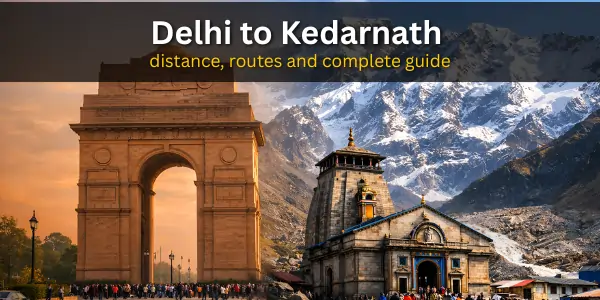 kedarnath distance from delhi