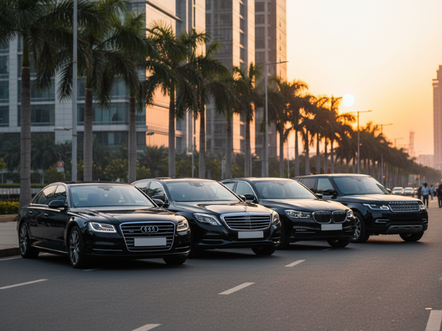 luxury car hire with driver image